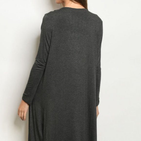 Charcoal Duster / Cardigan - Picture 3 of 8